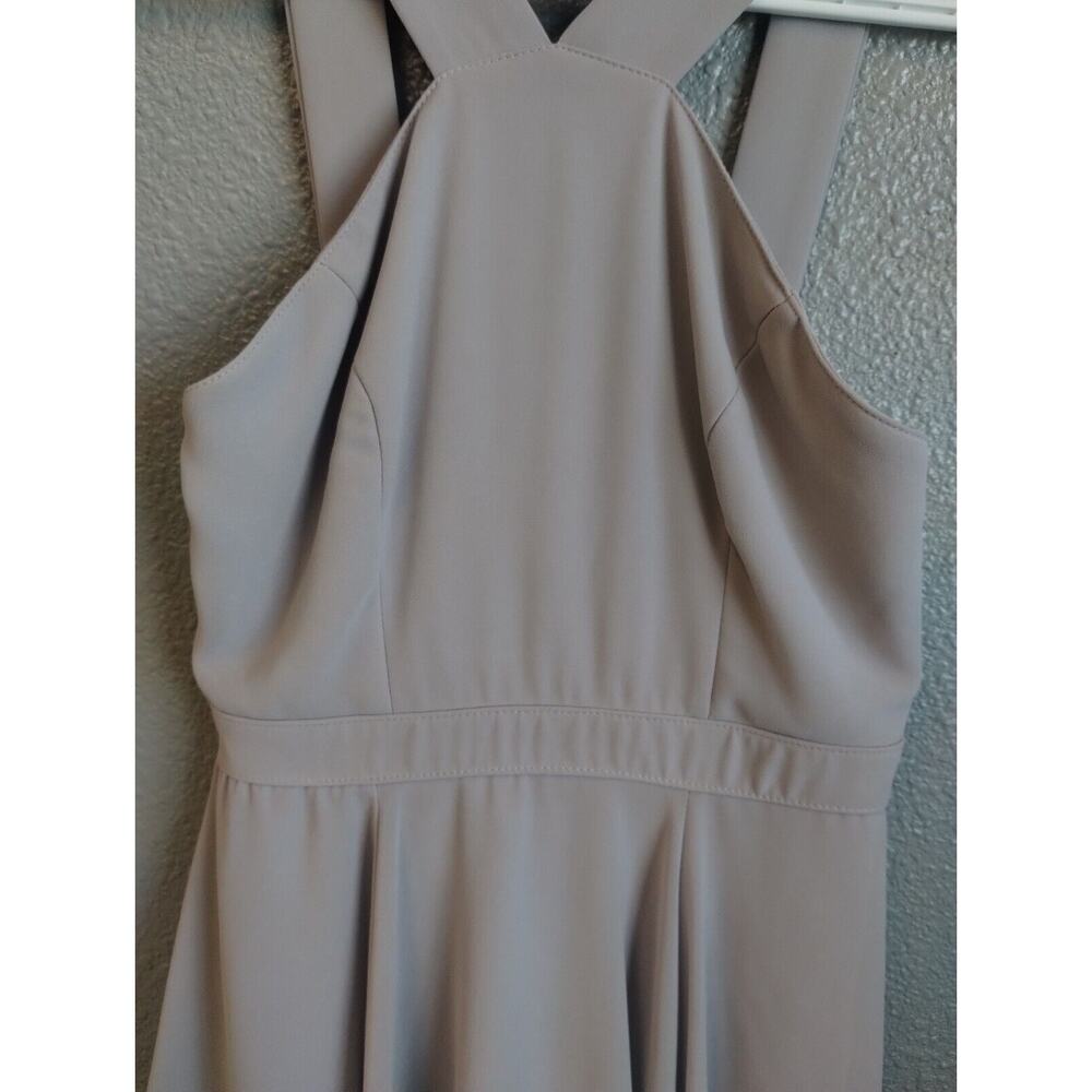 Lulu's Forevermore Gray Halter Skater Dress Size XSmall - Picture 16 of 16